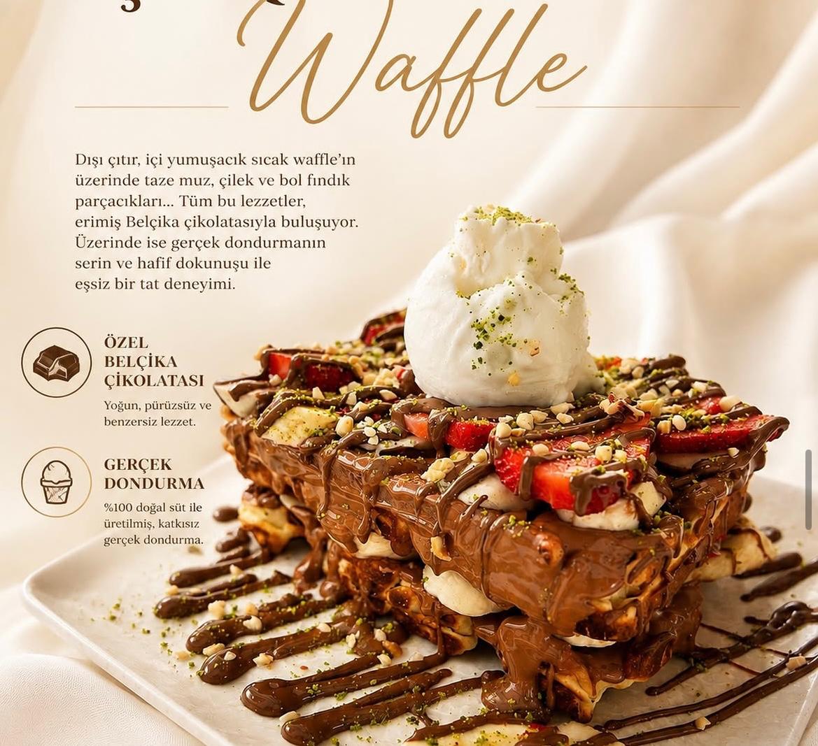 BELÇİKA ÇİKOLATALI WAFFLE