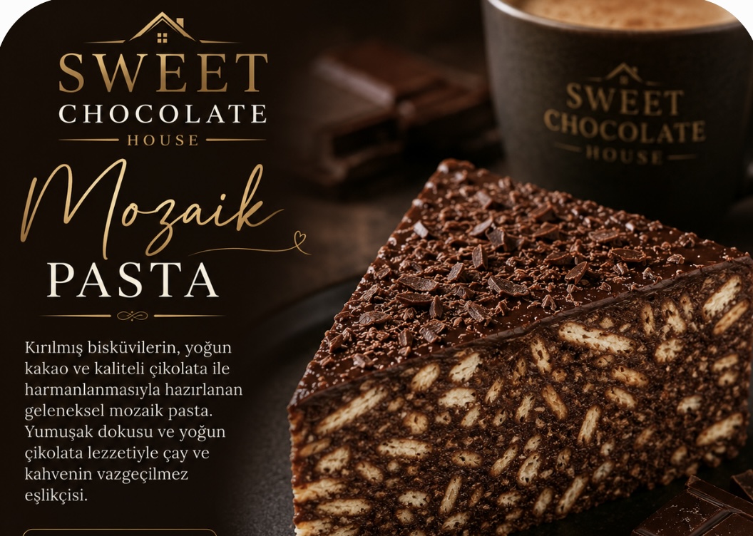 BELÇİKA ÇİKOLATALI MOZAİK PASTA